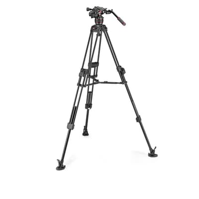 MANFROTTO Stativkit Video Nitrotech 608 + 645 Fast Twin MS Aluminium