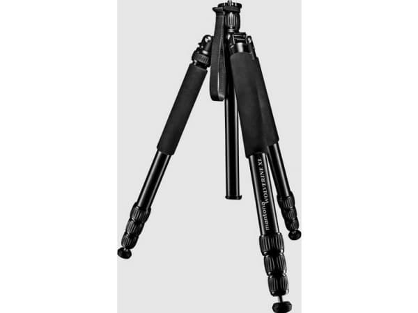 Mantona 21473 Trebenet stativ Arbejdshøjde=80 - 1850 mm Sort, Grå Vaterpas, inkl. håndrem