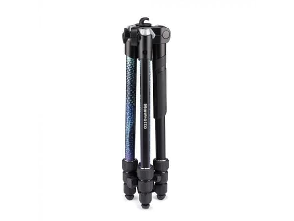 Manfrotto Element MII Aluminium, 3 ben, Sort, Blå, 160 cm, 1,55 kg