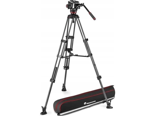 Manfrotto Twin Carbon stativ + 504X hode - midtstart