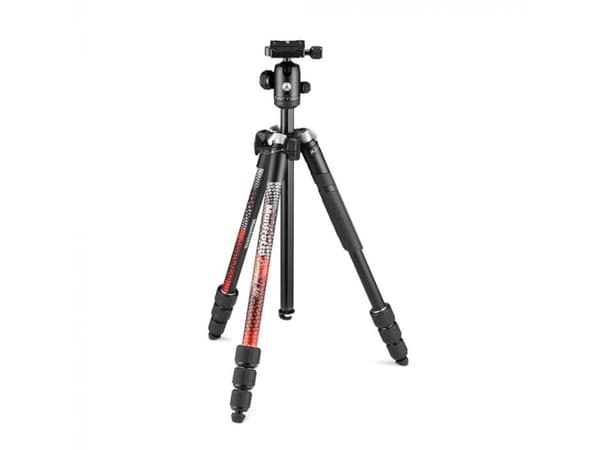 Manfrotto Element MII, 3 jalkoja, Musta, Punainen, 160 cm, 1,55 kg