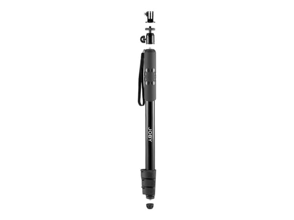 Joby Compact 2-in-1 MonoPod, 1/4", Alumiini, Muovi, Kumi, Terästä, Musta