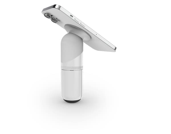STM MagPod - Stativ med stativ og holderfunksjon for iPhone MagSafe (hvit)