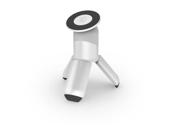 STM MagPod - Stativ med stativ og holderfunksjon for iPhone MagSafe (hvit)