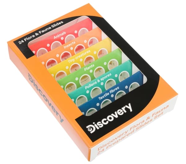 Levenhuk Discovery Flora & Fauna 24 Prepared Slides Set