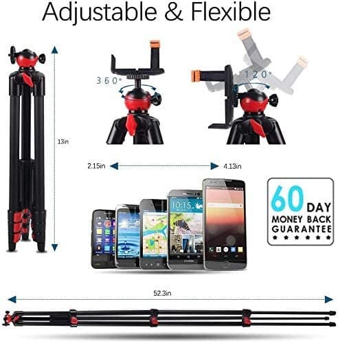 ZOMEi T60 Tripod, Red