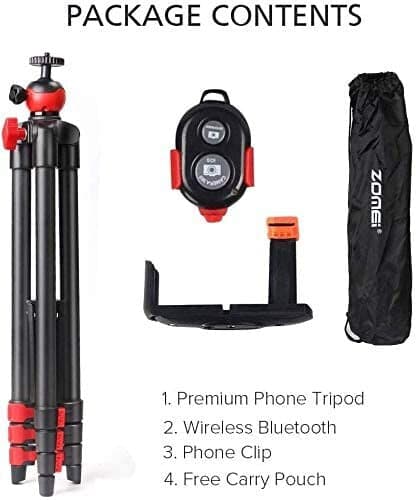ZOMEi T60 Tripod, Red