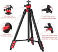 Pikkukuva 2 / 8: ZOMEi T60 Tripod, Red