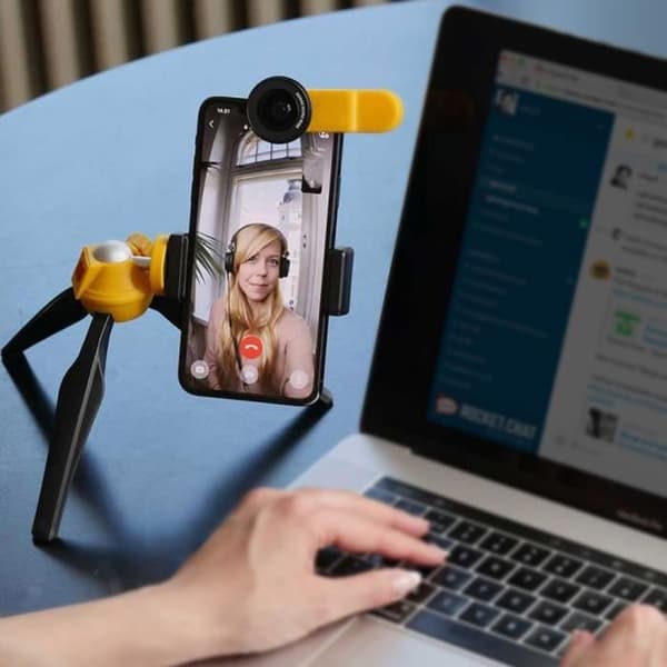 Kodak Black 360° och 90° vridbart smartphone/kamerastativ - Max vikt. 2 kg - Bluetooth fjärrkontroll