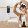 Miniatyrbild 3 av 4: 360° Roterande Smartphone Skrivbord Stativ LinQ förlängbara ben Silvergrå