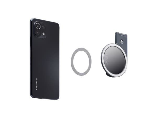Joby Beamo, LED, Gjuten aluminium, Plast, 60 LM, 5600 K, Grå, iPhone with MagSafe, legacy iPhones, iPads, Android devices