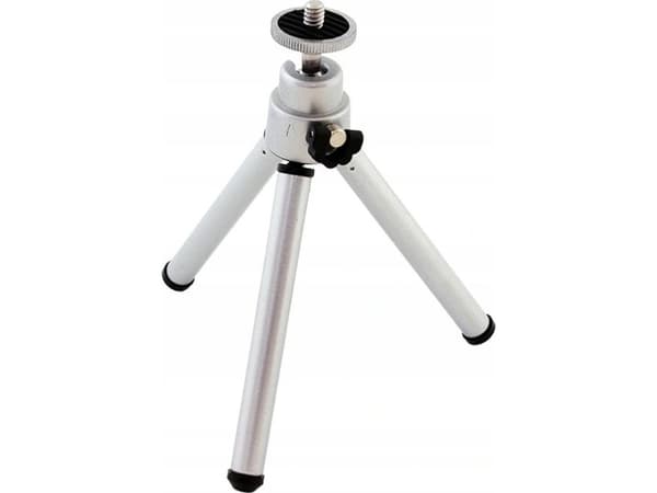 Massa Tripod 3-fase bordstativ / 120-200 mm / Sølv / Med 3D-hode