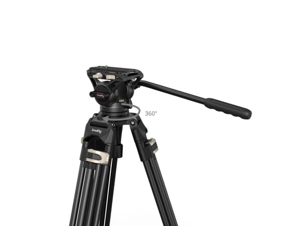 SmallRig Tripod, 3 jalkoja, Musta, 186 cm, 4 kg