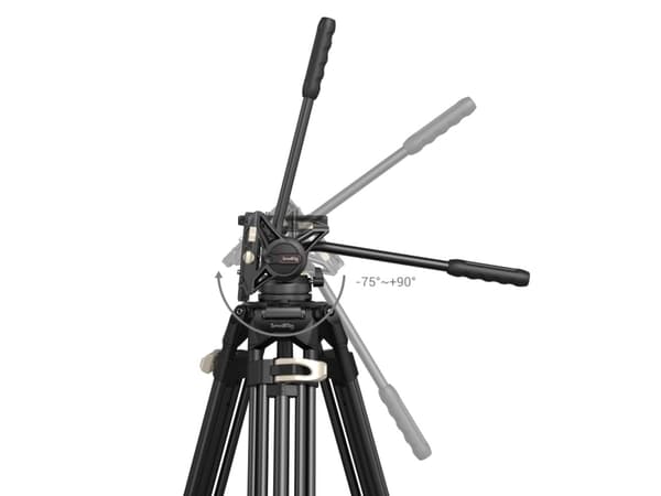 SmallRig Tripod, 3 jalkoja, Musta, 186 cm, 4 kg