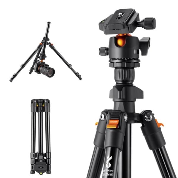 Kamera Stativ til DSLR Bærbart Aluminium Rejse Stativ med 360 graders Panorama Ball Hoved Quick Release