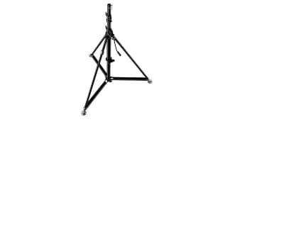Manfrotto 387XBU, 1 jalkoja, Musta, 3,66 m, 32,5 kg