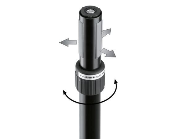 König & Meyer 21340-000-55, 920 - 1520 mm, Svart, Stål, 35 kg, 1 styck, 4,2 kg