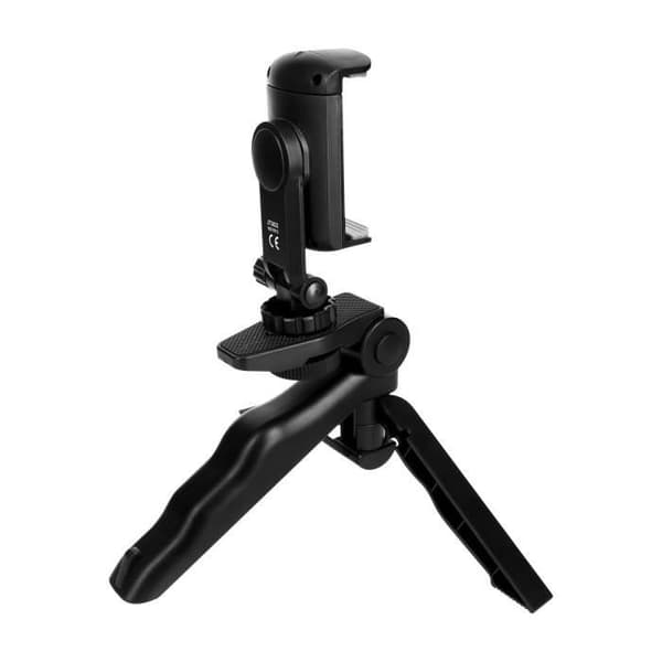 LinQ Mini Stativ för Smartphone 2in1 Roterande Selfie Monopod Ultra Stabil Svart
