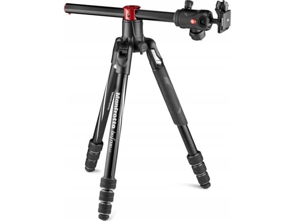 Manfrotto Befree GT MKBFRA4GTXP-BH - Tripod - aluminium - med Manfrotto 496 Center Ball head