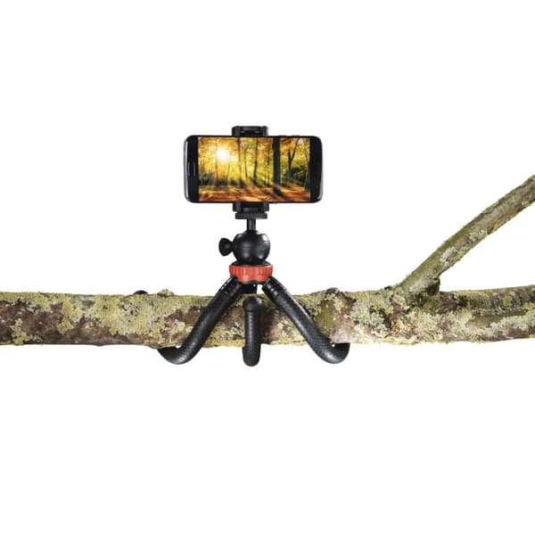 Hama "FlexPro" Tripod for Smartphone, GoPro and Photo Cameras, 27 cm, red