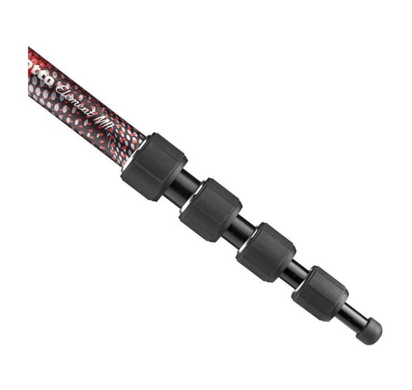 Manfrotto monopod Element MII MMELMIIA5RD, punainen