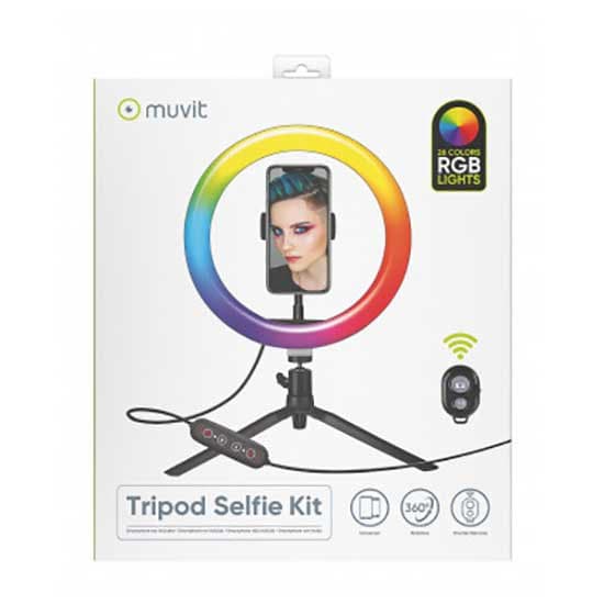 Muvit Desktop Selfie Stativ Kit Sort