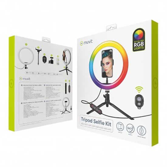 Muvit Desktop Selfie Stativ Kit Sort