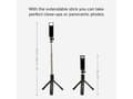 Pikkukuva 5 / 5: SBS Universal selfie stick, jossa on sisäänrakennettu LED-valo ja jalusta, musta
