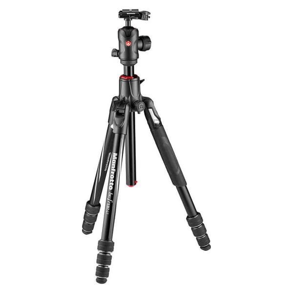 Resestativ - Manfrotto - Befree GT XPRO - Svart aluminium - 4 sektioner - Kulhuvud