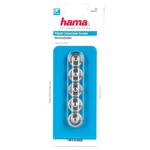 Hama Tripod Conversion Screws 1/4´´ 3/8´´ 5 Units Silver