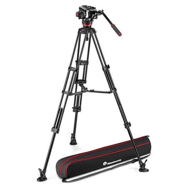 Manfrotto Pallopää Ja Alumiininen Kolmijalka Ja Keskusvakain 504x Musta