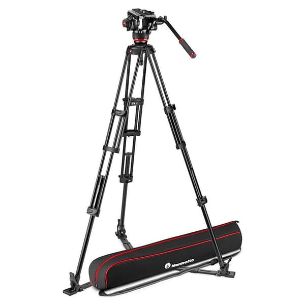 Manfrotto Alumiininen Pallonivelen Ja Lattian Tasausvakain 504x Twin Musta