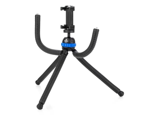 Benro KP1K, 5 jalkoja, Musta, Sininen, 20 cm, 220 g
