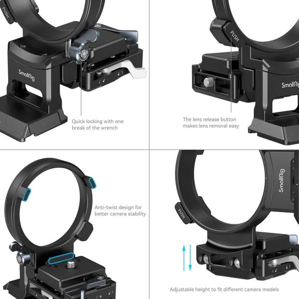 Smallrig Drejelig Stativ 4244 H/v Sony A1/a7/a9/fx