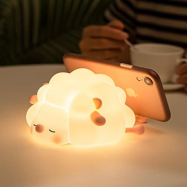 Bordslampa vid sängkanten touch-stil Lamb Art K-1156 - Rosa