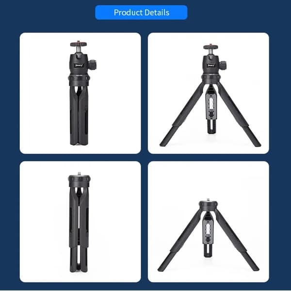 JMARY MT-30 Selfie Stick 5-seksjoners justerbart stativ for kamera/telefon/projektor
