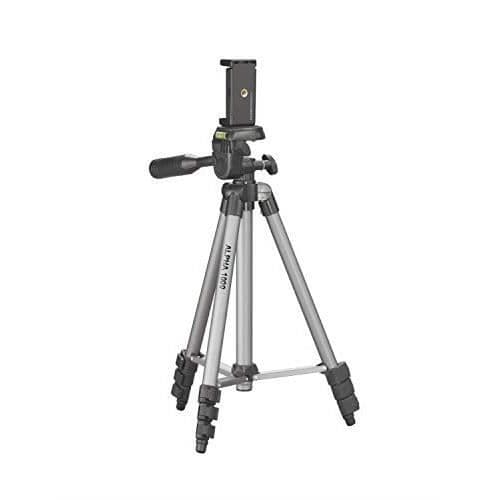 Cullmann Alpha 1000 Mobilt stativ med smartphonehållare 3 utgångar Vikt 480 g Kapacitet 1 kg 106 cm Höjd 37 cm