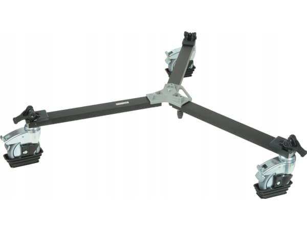 Manfrotto 114MV Cine/Video Dolly W/Spiked Feet, 3 ben, Svart, 22 cm, 6,2 kg