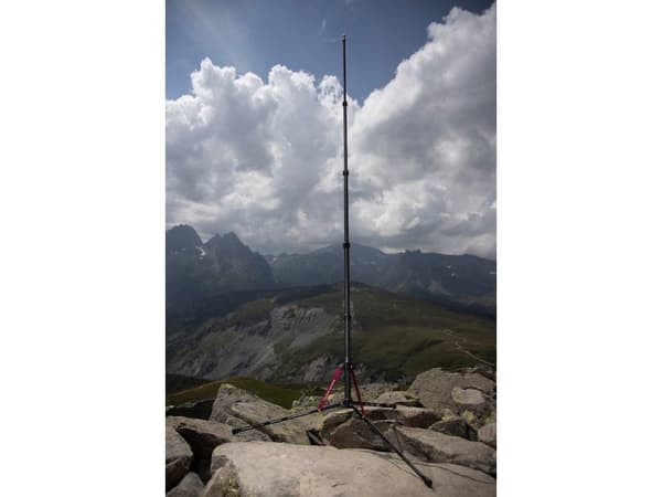 Manfrotto MS0490C, 3 jalkoja, Musta, Punainen, 197 cm, 780 g