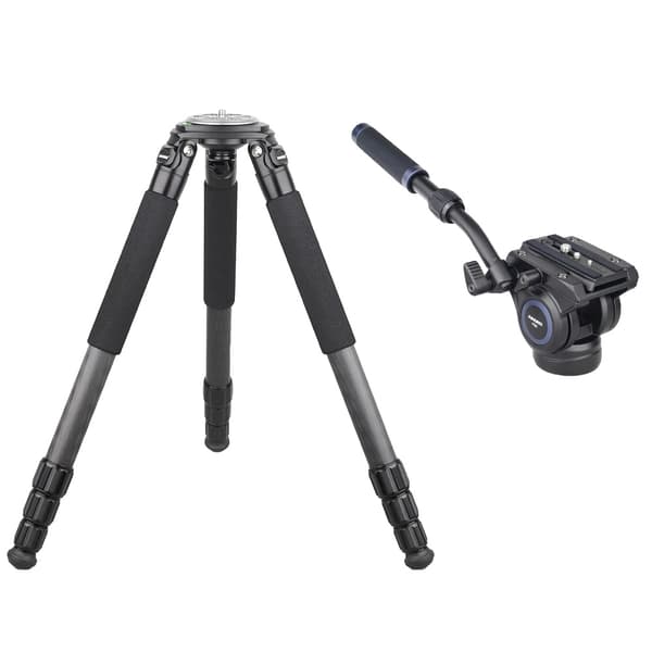 Carbonfiberstativ, maksimal belastning 30 kg, højde 1460 mm,Tilføj BL75N-adapter