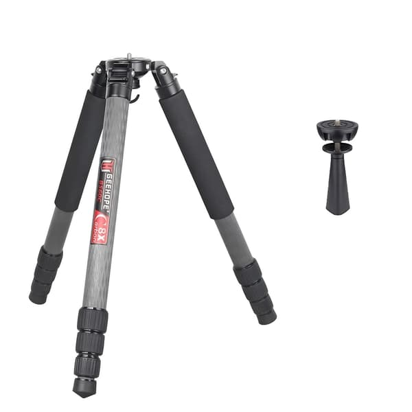 Ammattimainen hiilikuitujalusta, maksimi kuormitus 30 kg, korkeussäädettävä 160 cm,B560C and adapter