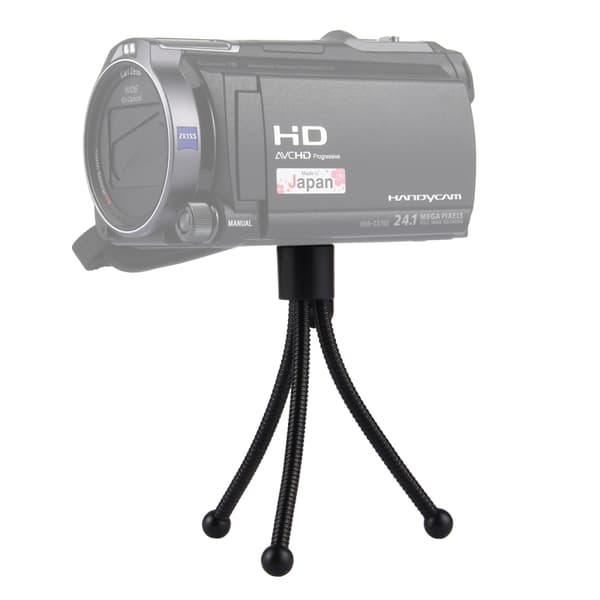 Flexibel tripod till videokamera med starka justerbara ben