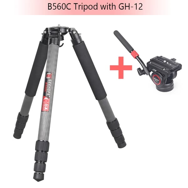 Ammattimainen hiilikuitujalusta, 30 kg kantavuus, 160 cm maksimi korkeus,B560C