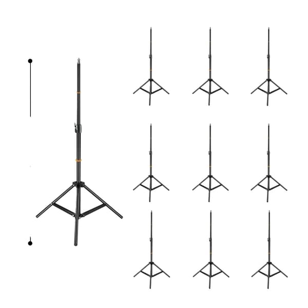 Kevyt jalustateline, maksimi korkeus 200 cm, alumiinirakenne,4 kpl 170 cm 10pcs 55cm