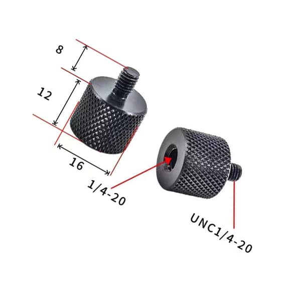 INF Adapter 1/4" till M10 för stativ och kameror - 5-pack 1/4-20