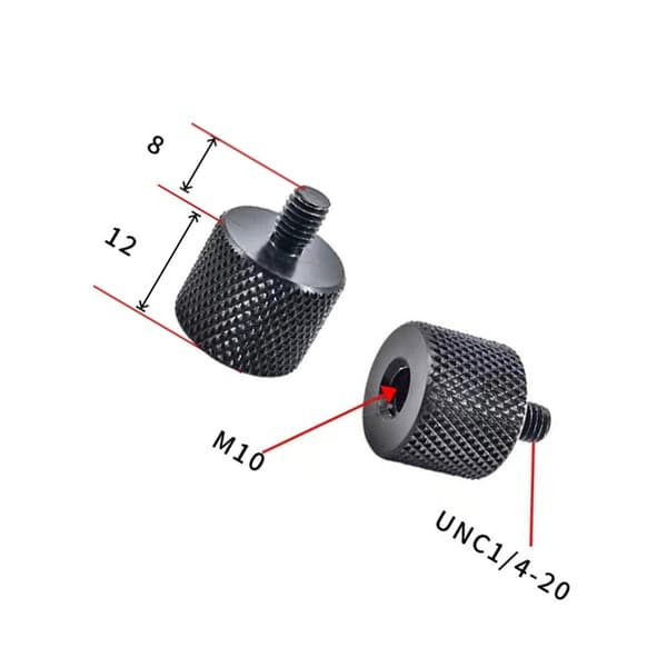 INF Adapter 1/4" till M10 för stativ och kameror - 5-pack M10