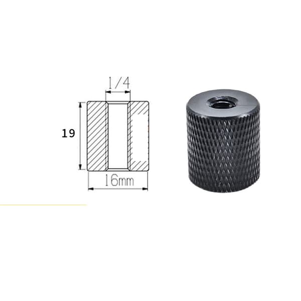 INF 5-pack 1/4 tum hona till M8 hane gängadapter för stativ och kameratillbehör 1/4-20