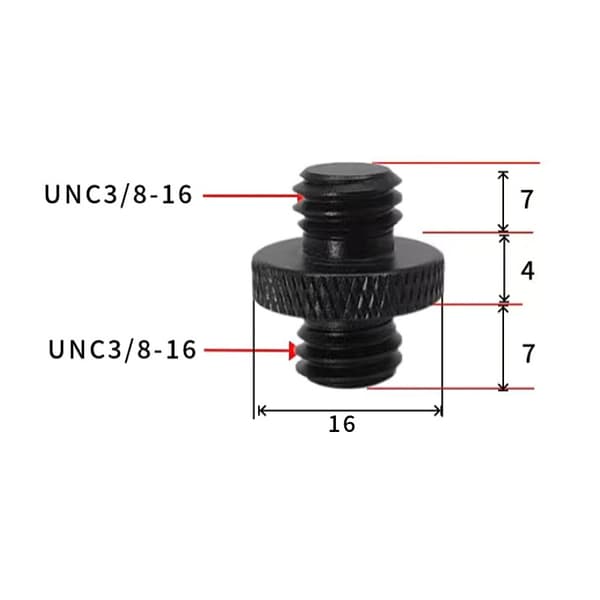 INF 5 st 3/8" hane stativ skruvadapter för kamerafäste 3/8-16