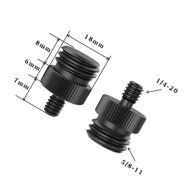 INF Stativadapter 1/4"-20 till 5/8"-11 - 5-pack 1/4-20