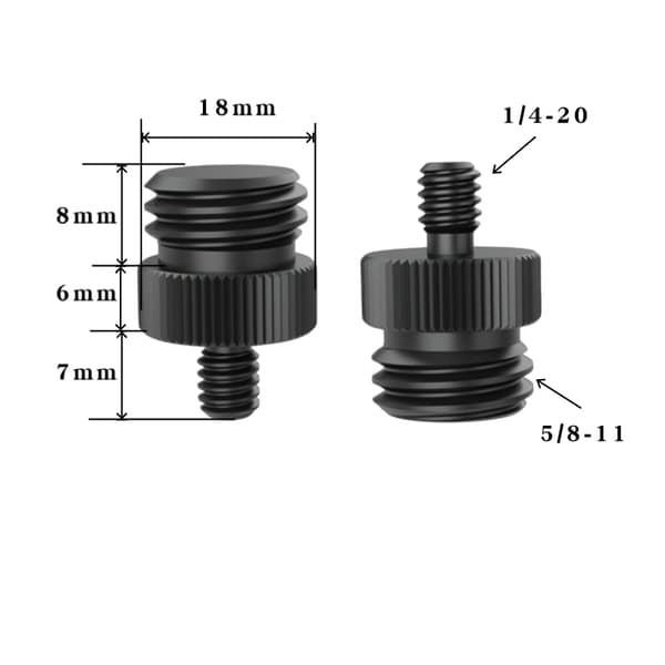 INF Stativadapter 1/4"-20 till 5/8"-11 - 5-pack 1/4-20